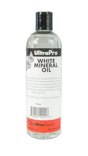 ULTRASOURCE Food Grade Mineral Oil 12 oz NSF Approved | Food Contact Safe, White, Unscented thumbnail 1