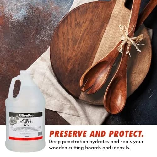 ULTRASOURCE Food Grade Mineral Oil 12 oz NSF Approved | Food Contact Safe, White, Unscented thumbnail 2