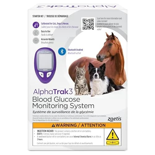 AlphaTRAK Blood Glucose Monitoring Kit for Dogs, Cats & Horses | Accurate Pet Blood Sugar Test in 5 Secs thumbnail 1