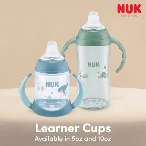 NUK First Choice Mickey Mouse Learner Cup 148ml (5oz) 2-Pack | Spill-Proof Soft Spout for Babies 6+ Months thumbnail 7