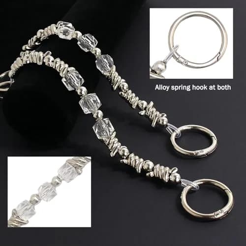 VIQWYIC Shoes Metal Chain Spikes Charms | Punk Shoe Decoration for Men Women thumbnail 3