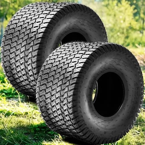YINTATECH 20x10-8 Lawn Mower Tires, 4PR/Ply Tubeless Tractor Turf Tire thumbnail 1