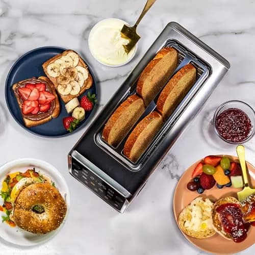 Nostalgia Inspirex Touch Screen Toaster - 2 Slice Extra-Wide Slots | 5 Bread Types & 6 Browning Levels thumbnail 6