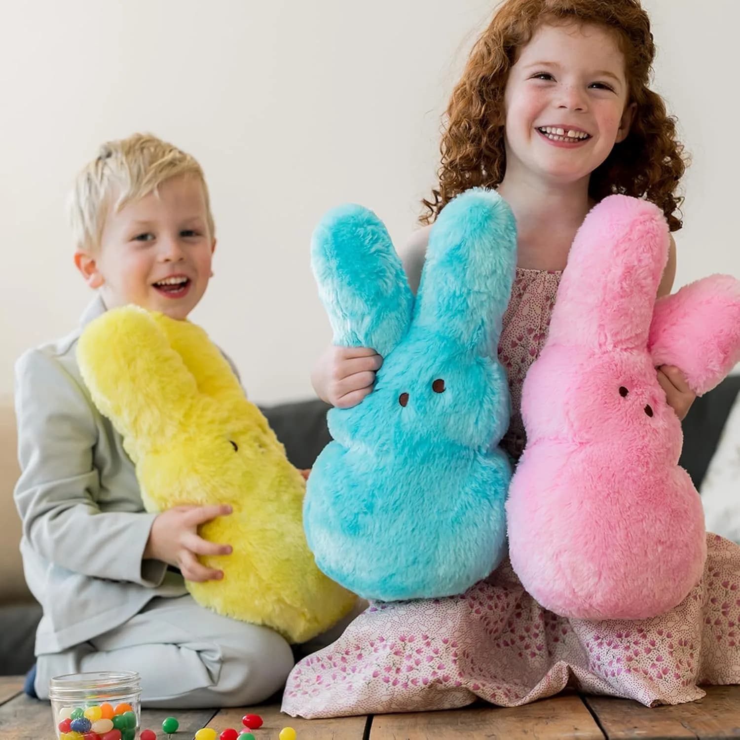Animal Adventure 15" Shaggy Purple Bunny Peeps Plush | Huggable Ultra Soft Buddy Toy (37.5 cm) - view 7