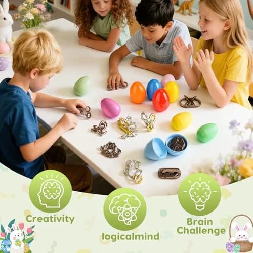 Mytothfy 24 Pcs Brain Teaser Puzzles for Adults Teens | Metal & Plastic IQ Challenges thumbnail 7