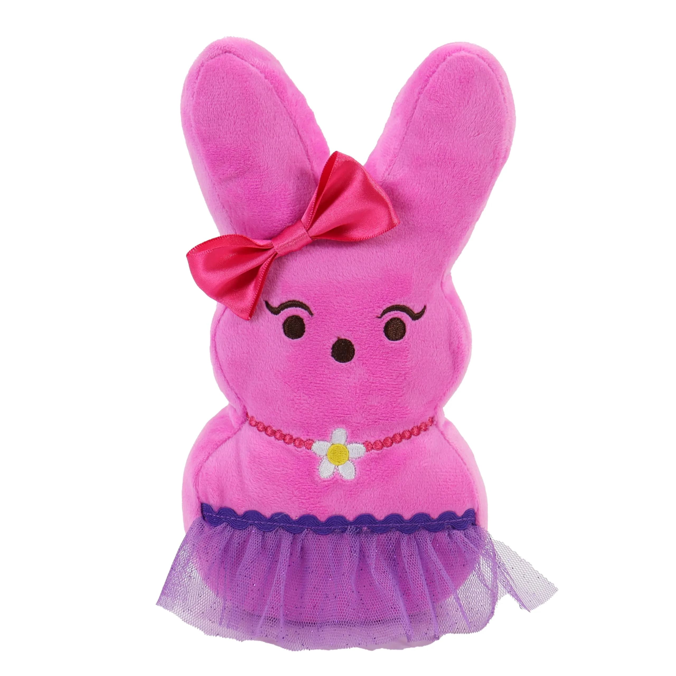 Animal Adventure 9" Dressed Up Peeps Plush with Bow & Skirt | Officially Licensed Easter Toy Buddy - main product image