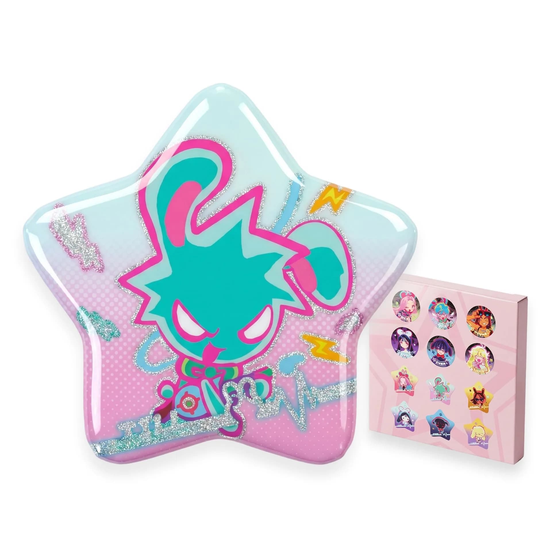 YJacuing Alien Stage Rabbit Series Blind Box Special Shape Button Pin (Single Pack, 2.5 x 2.5 x 0.2 inches) — Special Shape Collection
