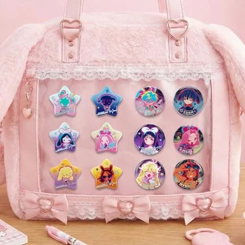 YJacuing Alien Stage Rabbit Series Blind Box Special Shape Button Pin (Single Pack, 2.5 x 2.5 x 0.2 inches) thumbnail 6