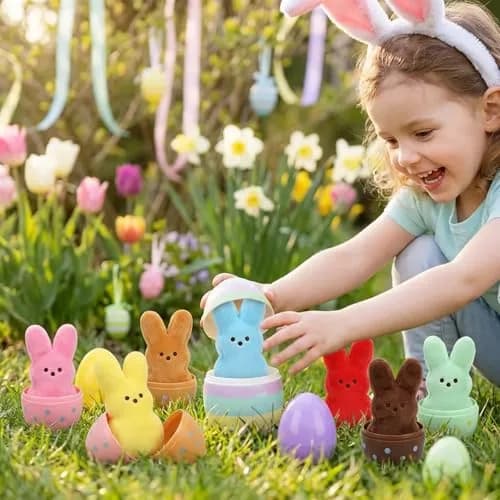 Rdogeia 24PCS Easter Bunny Plush Toys | Soft, Sweet, and Ready for Easter! thumbnail 4