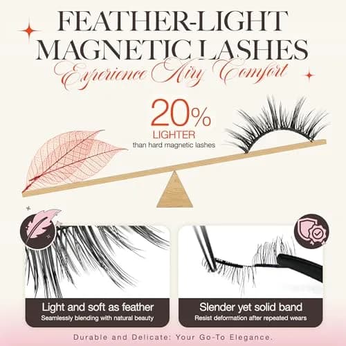 LASHVIEW A29 Magnetic Eyelashes - Natural Look, Reusable, No Glue Needed thumbnail 3