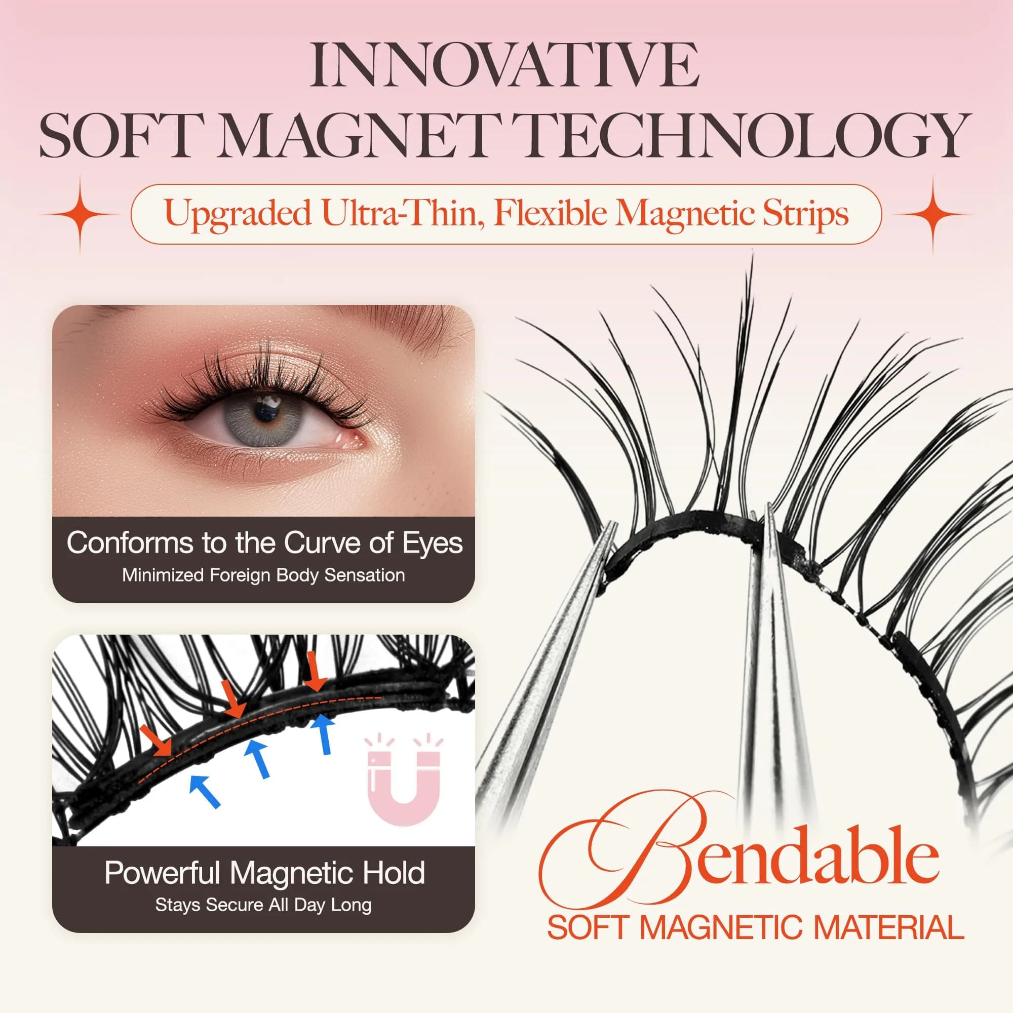 LASHVIEW A29 Magnetic Eyelashes - Natural Look, Reusable, No Glue Needed - view 4