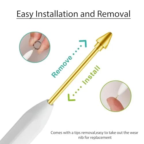 NWANTF Metal Nibs for Samsung Galaxy Tab S11/S11 Ultra S Pen | Durable, Precise, Easy Replacement thumbnail 6