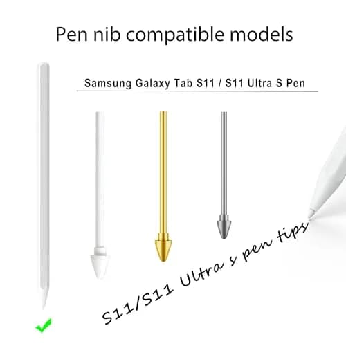 NWANTF Metal Nibs for Samsung Galaxy Tab S11/S11 Ultra S Pen | Durable, Precise, Easy Replacement thumbnail 2