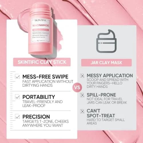SKINTIFIC Bright Boost Face Mask Stick with Niacinamide & Arbutin, 30g (1.06 oz) | Brightens & Cools Skin thumbnail 6