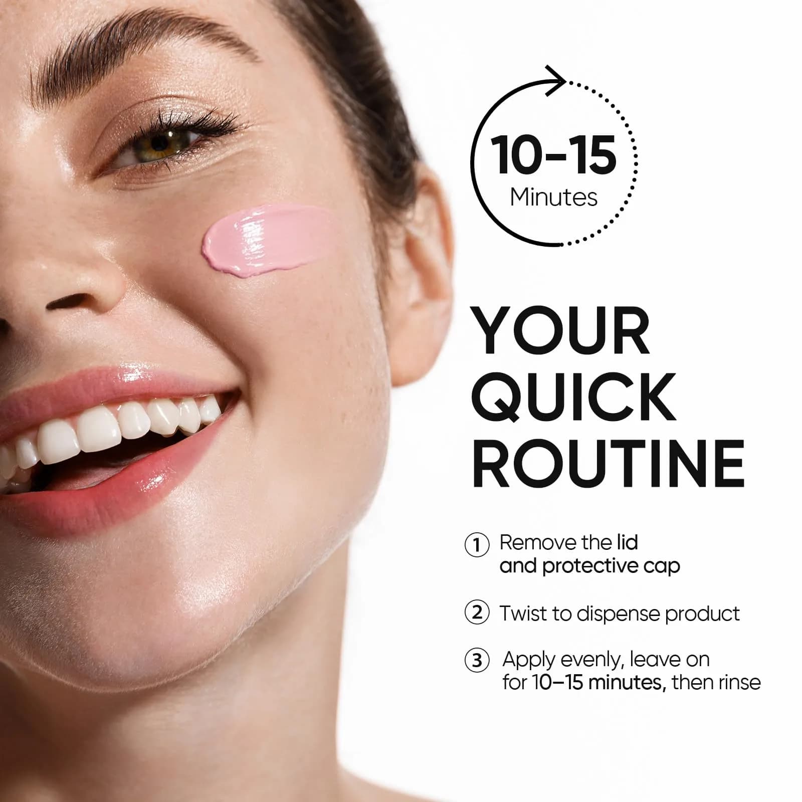 SKINTIFIC Bright Boost Face Mask Stick with Niacinamide & Arbutin, 30g (1.06 oz) | Brightens & Cools Skin - view 7