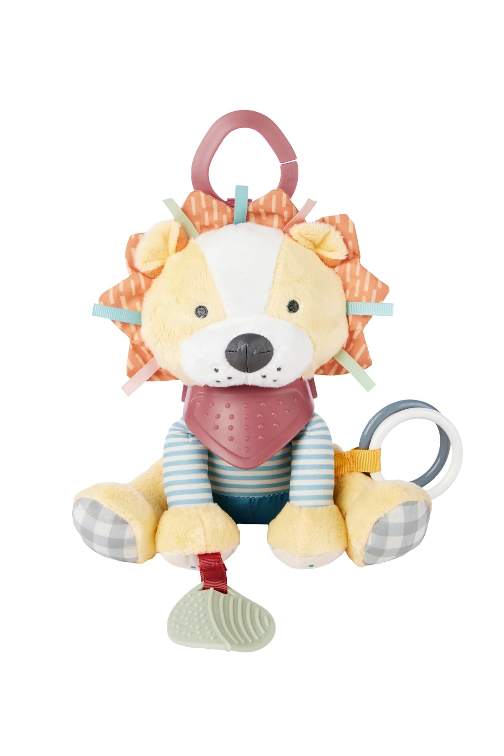 Skip Hop Bandana Buddies Lion Activity and Teething Toy with Rattle, Textures & Mirror | BPA-Free - main product image