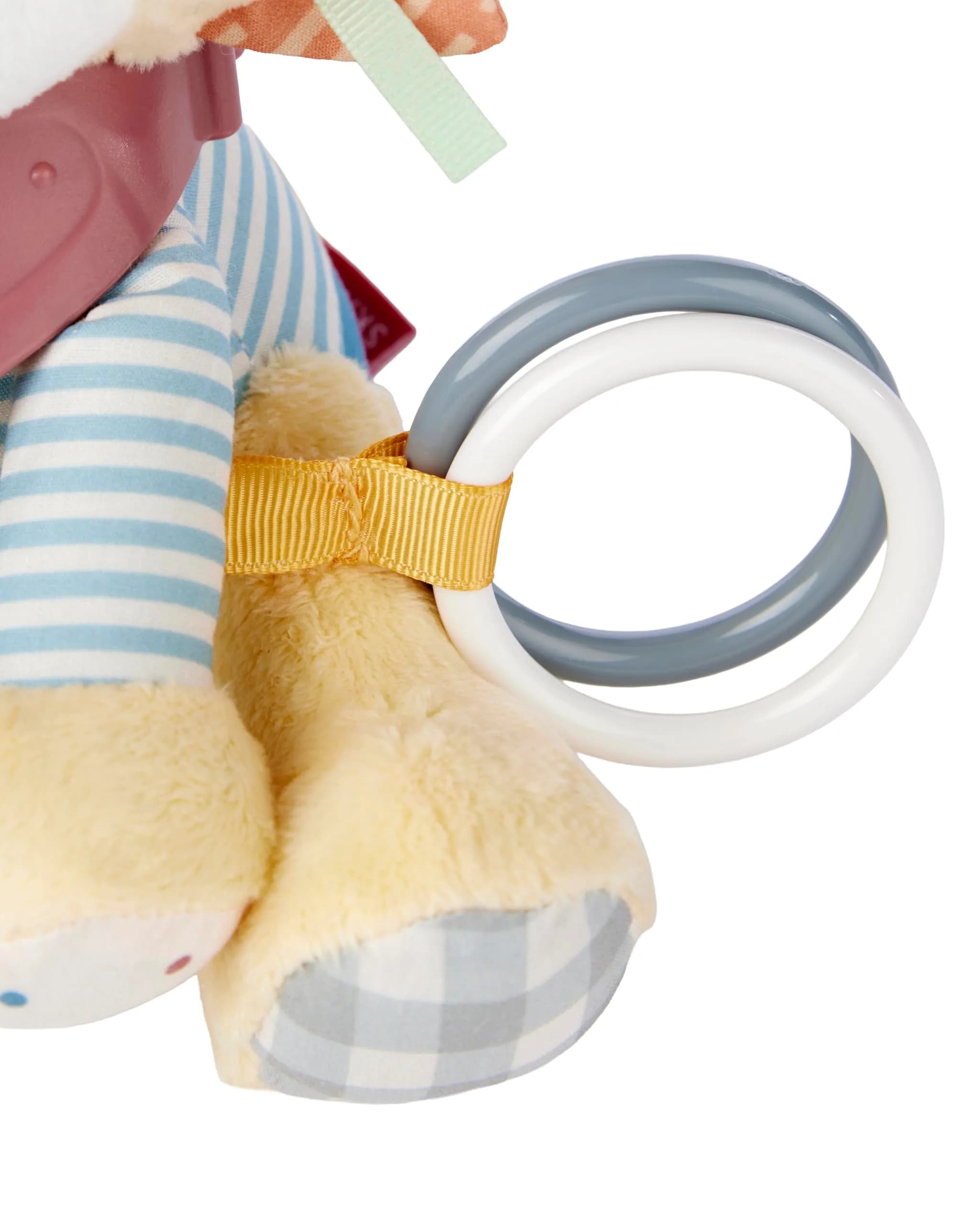 Skip Hop Bandana Buddies Lion Activity and Teething Toy with Rattle, Textures & Mirror | BPA-Free - view 3