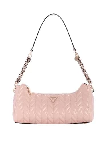 GUESS Cheryl Shoulder Bag | Eco Crinkle PU, Light Rose, 11x4x4 inches, Gold Hardware thumbnail 1