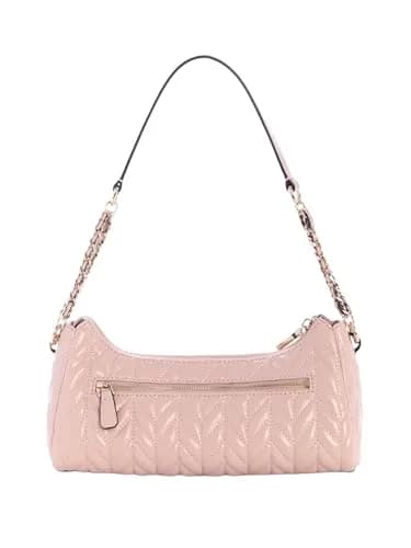 GUESS Cheryl Shoulder Bag | Eco Crinkle PU, Light Rose, 11x4x4 inches, Gold Hardware thumbnail 5