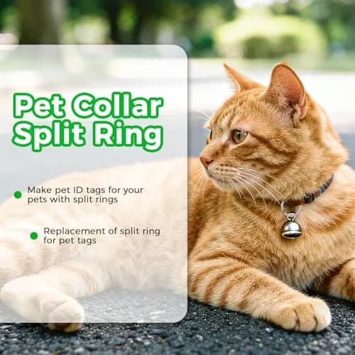 FEGVE TC4 Titanium Small Split Key Rings, Jump Rings for Keys Jewelry DIY | Corrosion-Resistant & Lightweight thumbnail 5