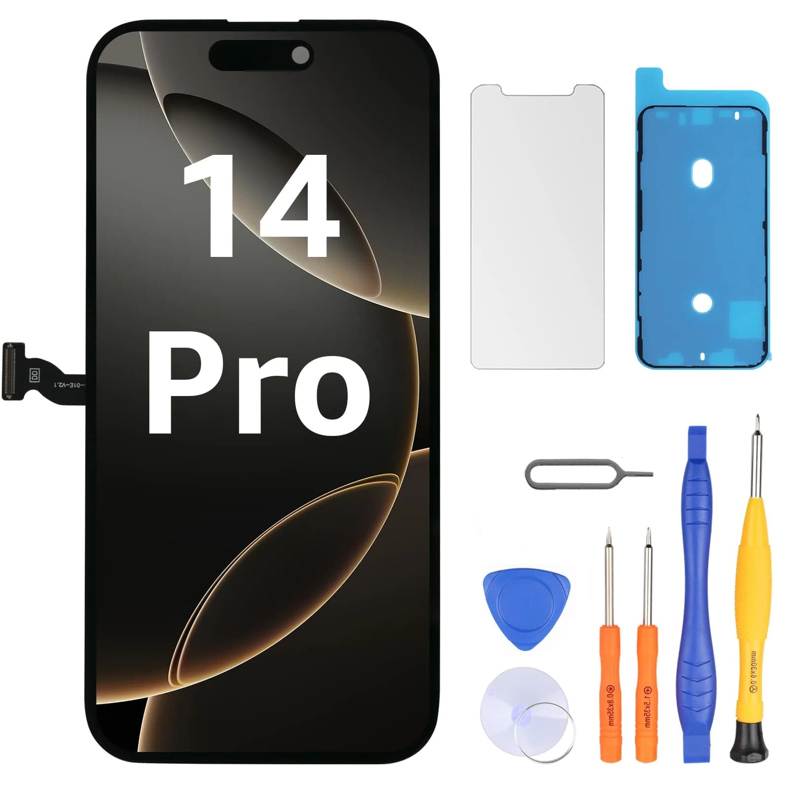 LL TRADER iPhone 14 Pro 6.1" FHD LCD Display Screen Replacement with Repair Kit - main product image