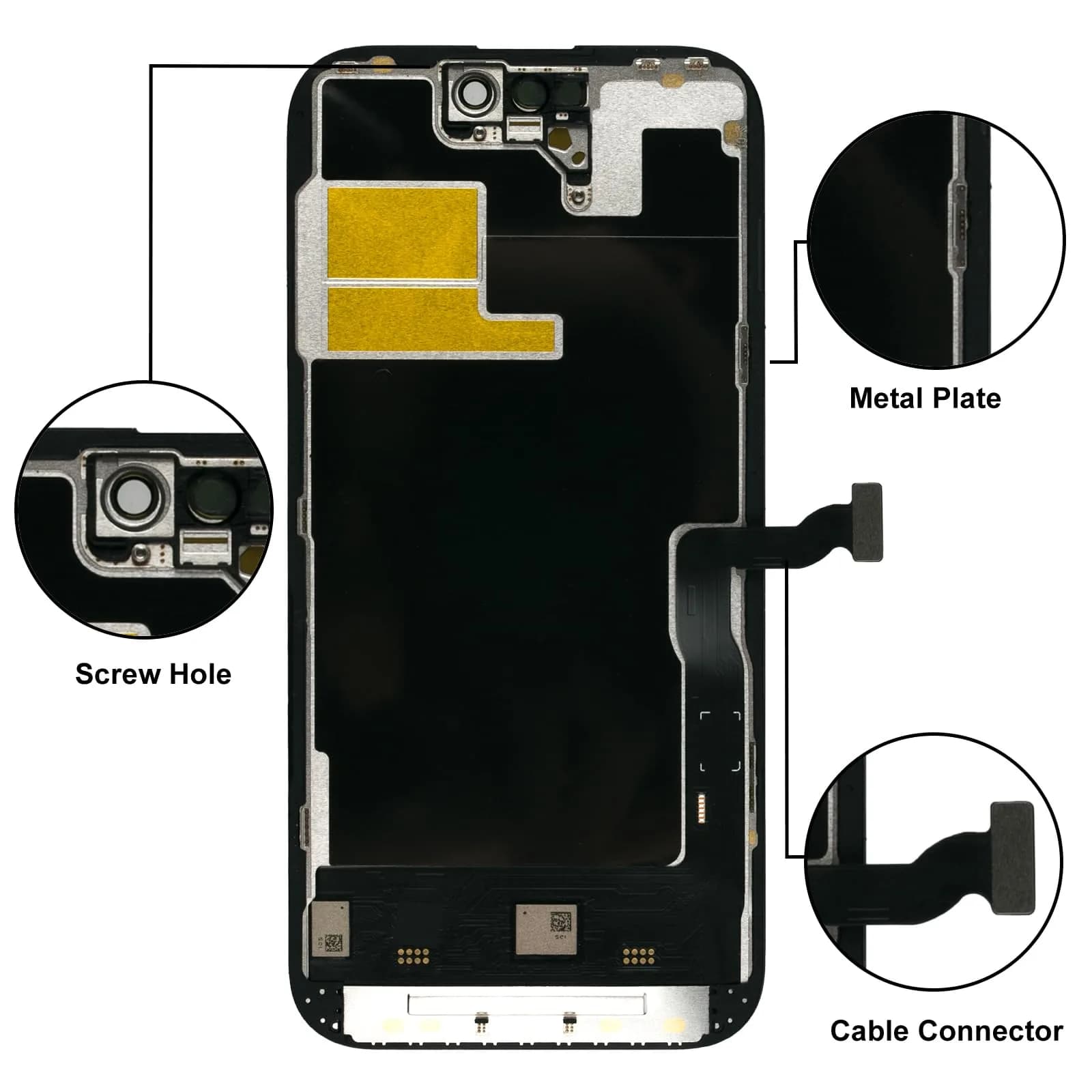 LL TRADER iPhone 14 Pro 6.1" FHD LCD Display Screen Replacement with Repair Kit - view 3