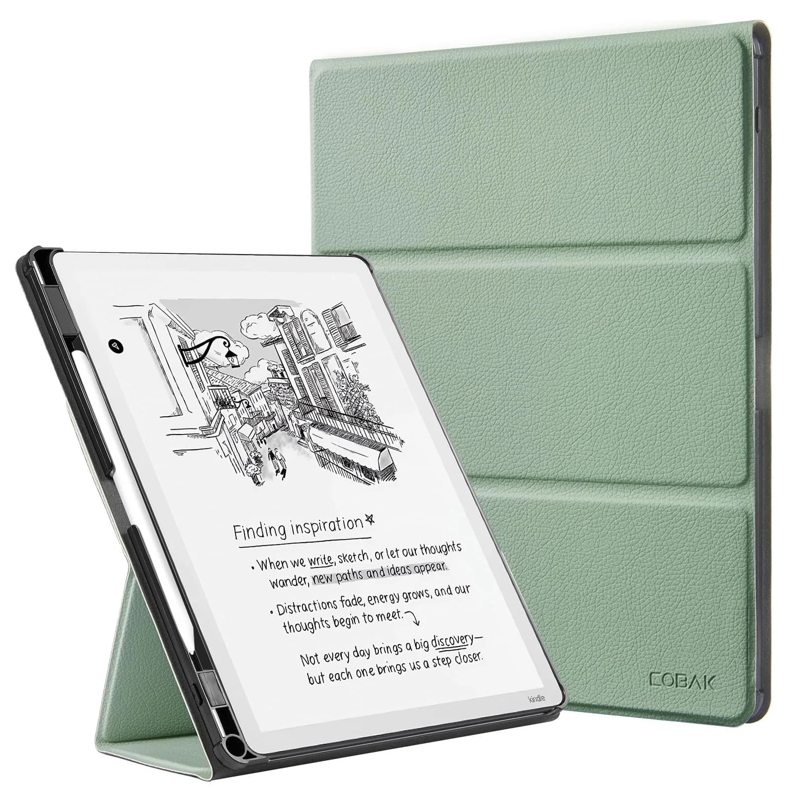 CoBak Case for 11" Kindle Scribe 3rd Gen 2025 | Waterproof PU Leather Cover with Auto Sleep Wake & Pen Holder