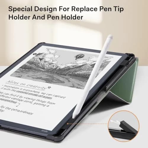 CoBak Case for 11" Kindle Scribe 3rd Gen 2025 | Waterproof PU Leather Cover with Auto Sleep Wake & Pen Holder thumbnail 4