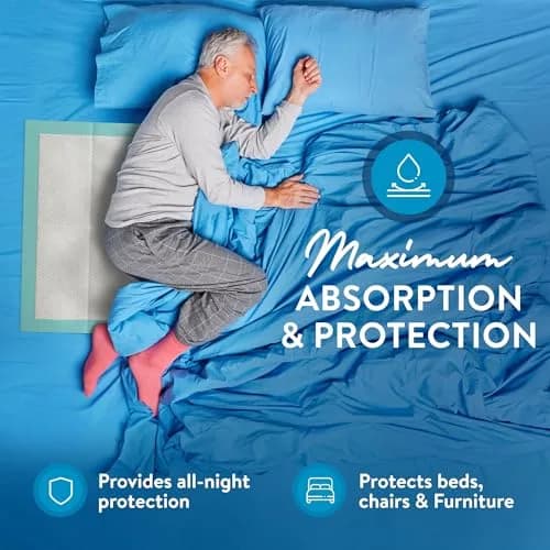 Inspire Extra Large Super Absorbent Disposable Bed Pads 40" x 36" | Leakproof, Odor Locking, Adult & Puppy Use thumbnail 4