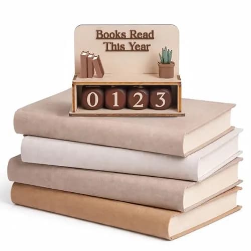 DINIZON Books Read This Year Counter Wooden Book Reading Tracker 16.5cm (6.5in) | Track Your Reading Journey thumbnail 8