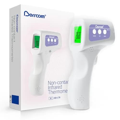 Berrcom 3-in-1 Non-Contact Infrared Forehead Thermometer, Purple | Fast Accurate Reading for All Ages thumbnail 1