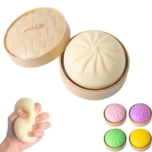 FUYUANLIEV White Dumpling Squishy Toy | Mystery Box Sensory Stress Ball for Kids & Adults - main product image
