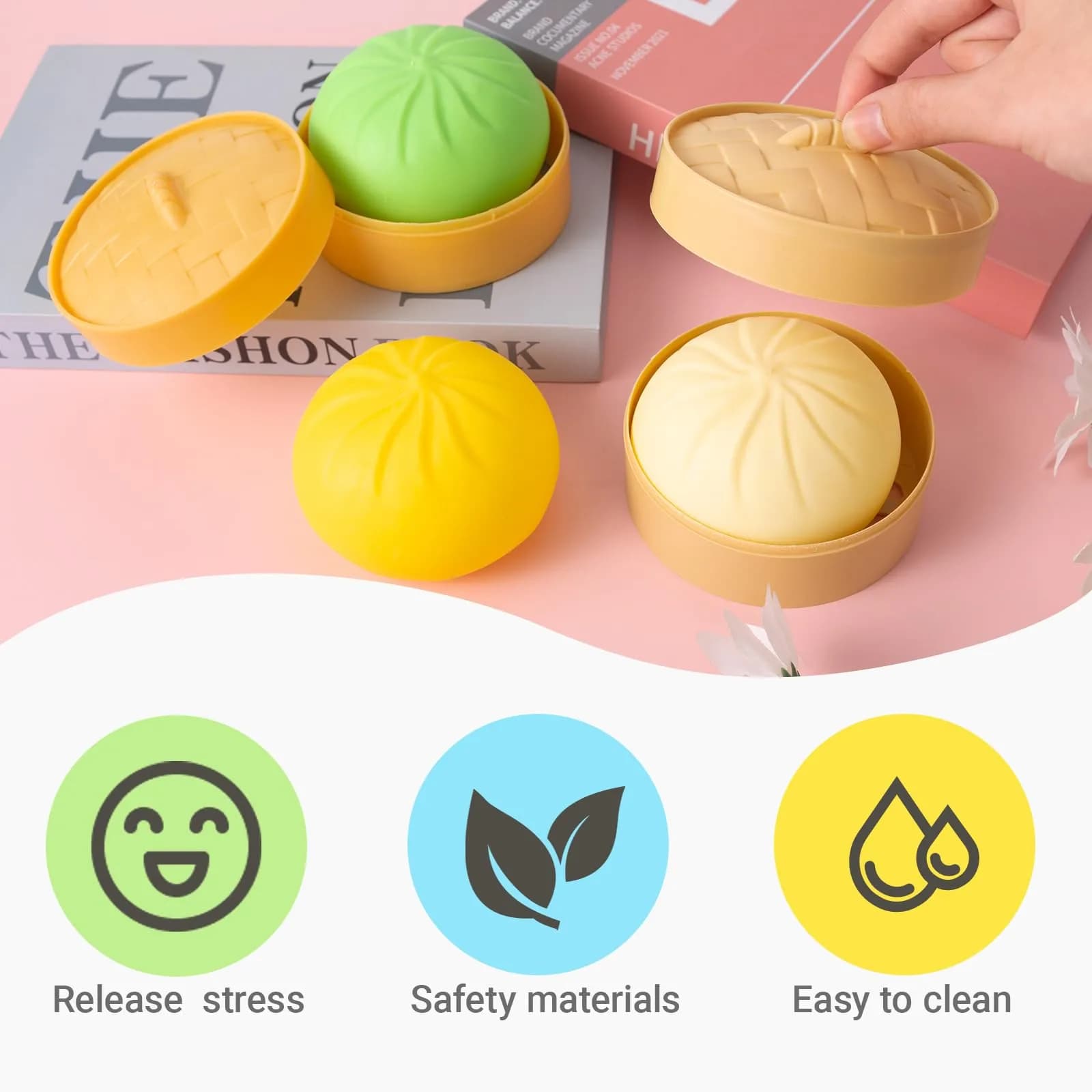 FUYUANLIEV White Dumpling Squishy Toy | Mystery Box Sensory Stress Ball for Kids & Adults - view 5