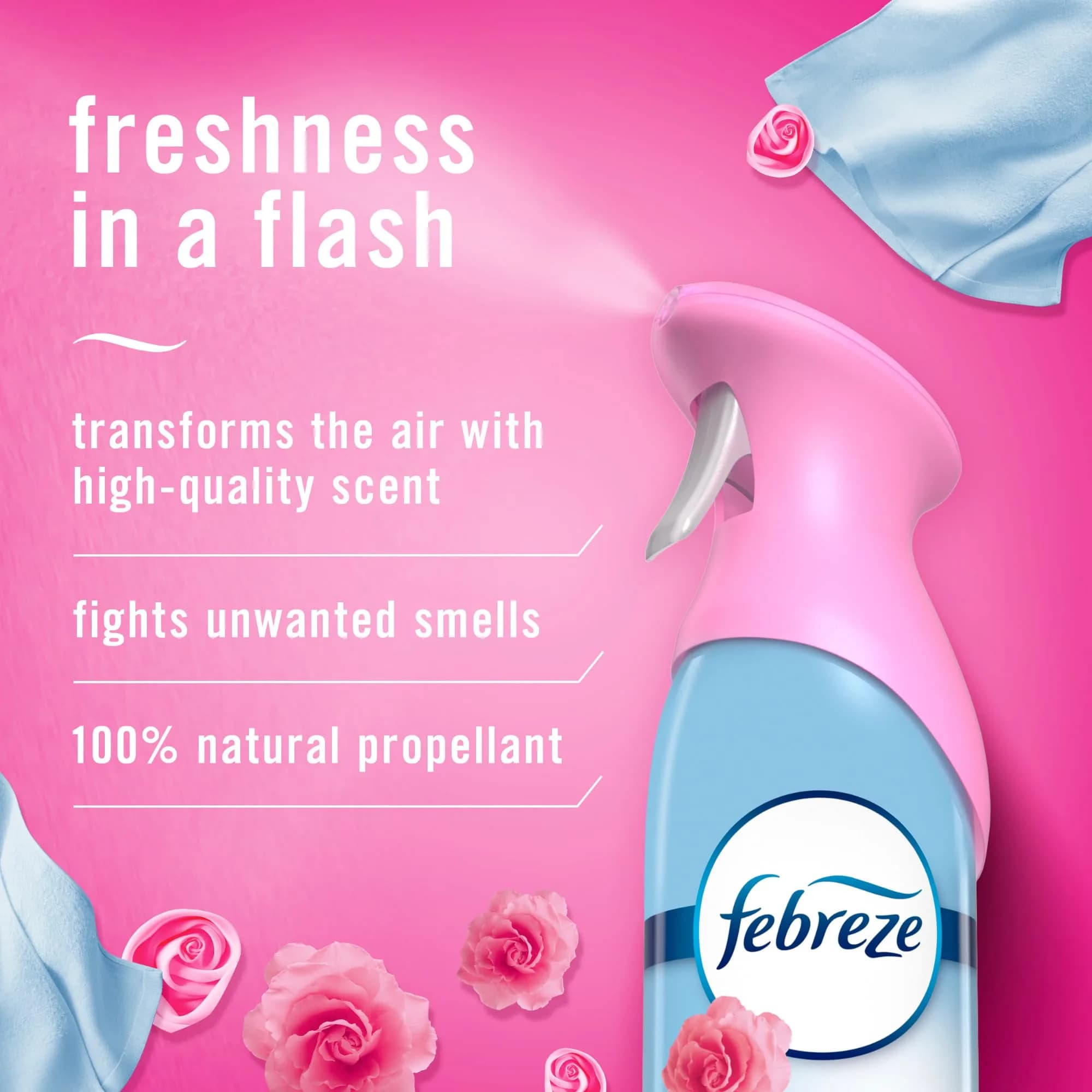Febreze Air Linen & Sky Scented Room Spray, 2x8.8oz Value Pack | Long-Lasting Home Fragrance thumbnail 2
