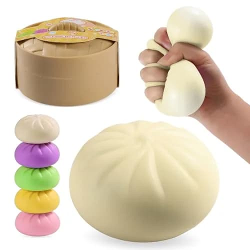 YHYAQYHYAX White Dumpling Squishy Toy | Sensory Fidget for Kids & Adults - main product image