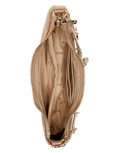 GUESS TASMIN MINI SHOULDER BAG, CHA, One Size | Elegant Bijou Design for Party & Casual Use thumbnail 4