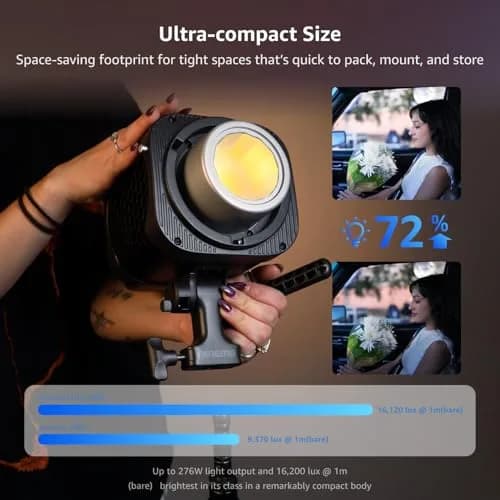 Amaran Halo 300x LED Studio Light 305W Bi-Color | Compact, Bright, Reliable for Creators thumbnail 3