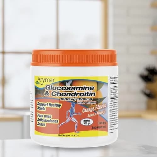 Arymar Glucosamine Chandroitin Powder 1500mg/1200mg | Joint Support for Mobility & Flexibility thumbnail 4