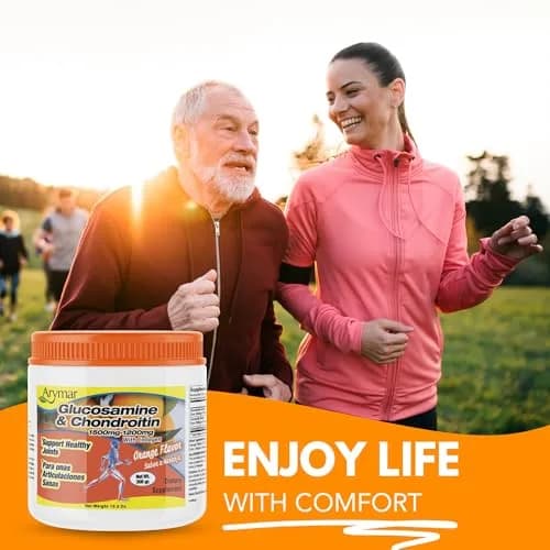 Arymar Glucosamine Chandroitin Powder 1500mg/1200mg | Joint Support for Mobility & Flexibility thumbnail 5
