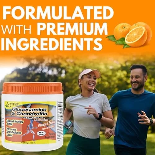 Arymar Glucosamine Chandroitin Powder 1500mg/1200mg | Joint Support for Mobility & Flexibility thumbnail 2