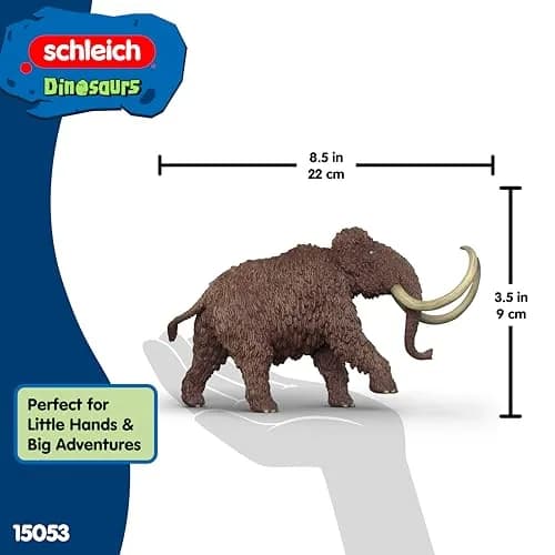 Schleich Dinosaurs - Wooly Mammoth Toy Figurine - Kids Ages 4+ | Realistic Dinosaur Model thumbnail 6
