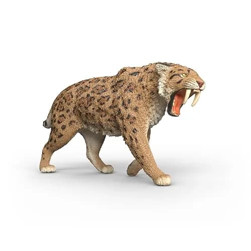 Schleich Smilodon Toy Figurine | Realistic Detail, Ages 4+ thumbnail 1