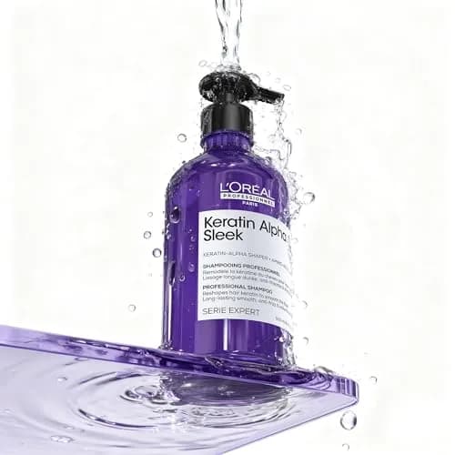 L'Oréal Professionnel Keratin Alpha Sleek Shampoo 18.75 Fl Oz | Frizz Control & Long-Lasting Smoothness thumbnail 9