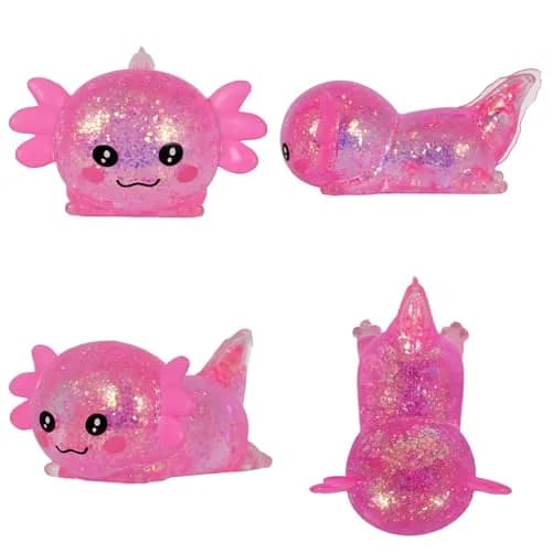 Puffwize Axolotl Squishy Toy | Stress Relief Fidget Toy for Kids & Adults (Pink, 9.5×6×4cm) thumbnail 8