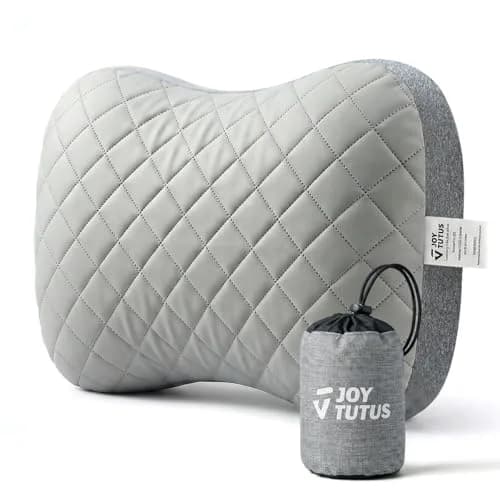 JOYTUTUS Inflatable Camping Pillow Ultralight for Travel, Camping, Hiking | Ergonomic Neck & Lumbar Support thumbnail 1