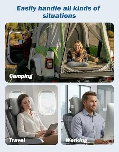 JOYTUTUS Inflatable Camping Pillow Ultralight for Travel, Camping, Hiking | Ergonomic Neck & Lumbar Support thumbnail 5