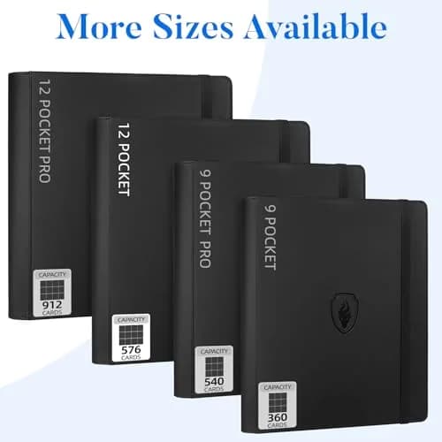 Fabmaker 12 Pocket Trading Card Binder for 576 Cards, PU Cover Card Album | Archival Safe, Water-Resistant thumbnail 8