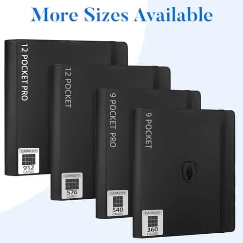 Fabmaker 12 Pocket Trading Card Binder for 912 Cards, Dark Green | Archival Safe & Superior Protection thumbnail 8