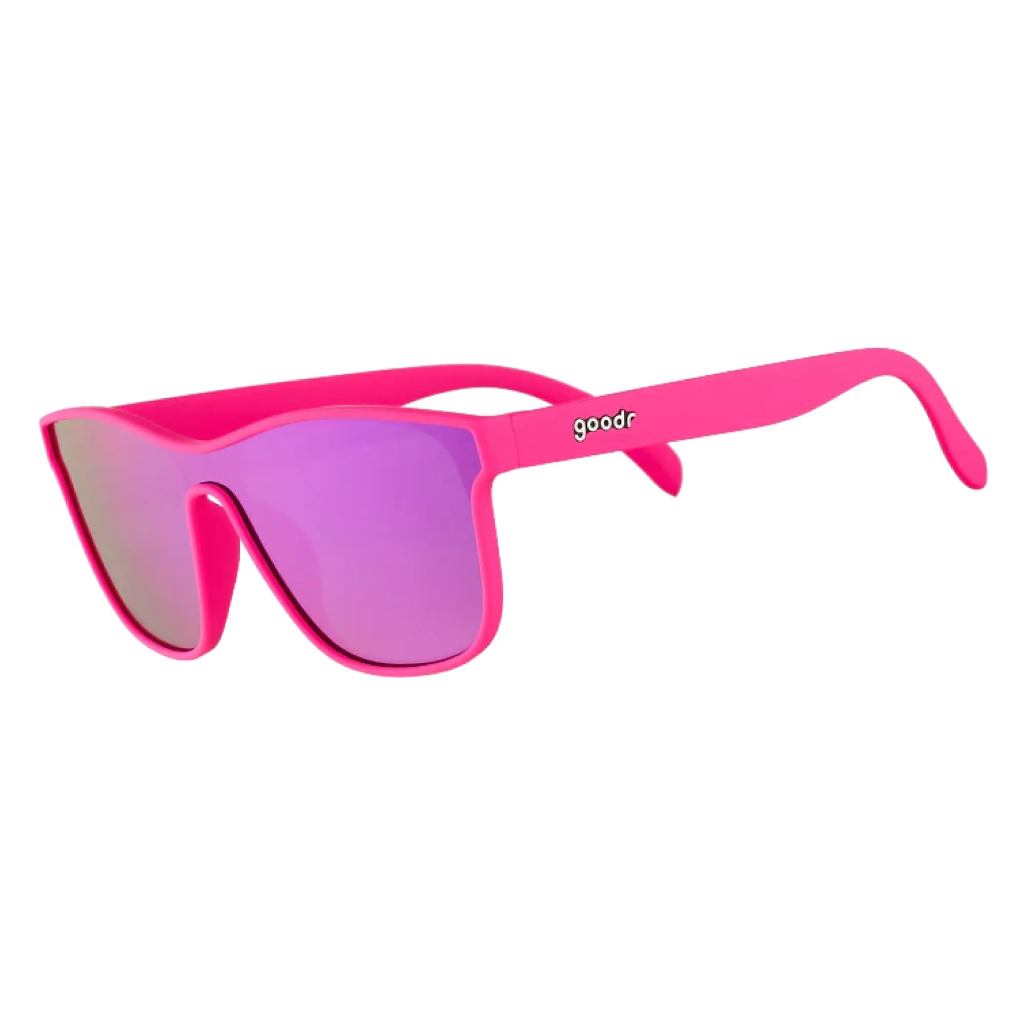 goodr See You at the Party, Richter! Polarized Sunglasses | UV400 Protection, No Slip & Bounce (Medium, Pink) - main product image