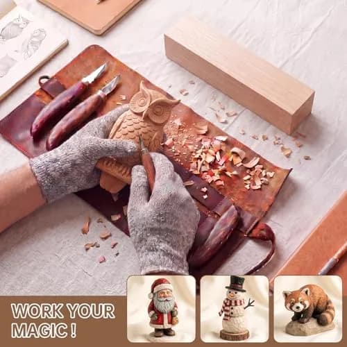 PONGJA Basswood Carving Blocks 30.48cm x 5.08cm x 5.08cm (12 x 2 x 2 inches) | Soft Wood Blanks for Whittling & Crafts thumbnail 5